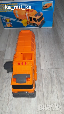 Играчка - камион - Оранжев, снимка 6 - Коли, камиони, мотори, писти - 53282921