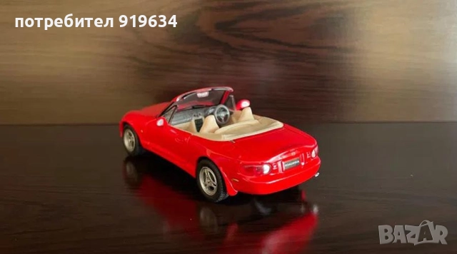 Продавам метална количка Mazda MX-5 (NB) в мащаб 1:43, снимка 3 - Колекции - 39668213