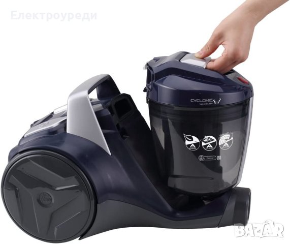 Прахосмукачка без торба Hoover Breeze BR71-BR20 700W Black Blue, снимка 3 - Прахосмукачки - 40305824