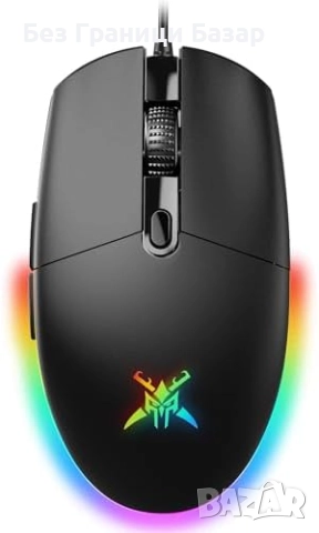 Нова Игрова мишка RGB 8000 DPI с 6 бутона и лека конструкция PC лаптоп