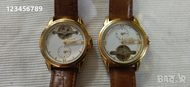 Автоматичен Швейцарски часовик,отлично работещ,кожена каишка, снимка 9 - Мъжки - 53578475