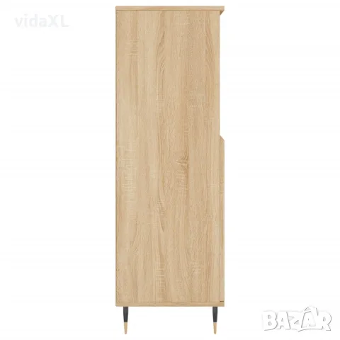 vidaXL Висок шкаф, сонома дъб, 60x36x110 см, инженерно дърво, снимка 7 - Бюфети - 56148142