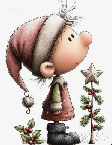 Коледни щампи за детски тениски, снимка 18 - Детски комплекти - 52523183