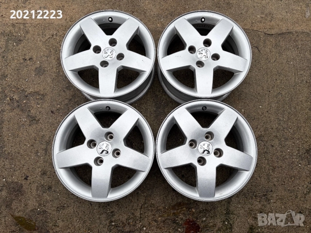 4 броя алуминиеви джанти за Peugeot 207,208,301,1007  15