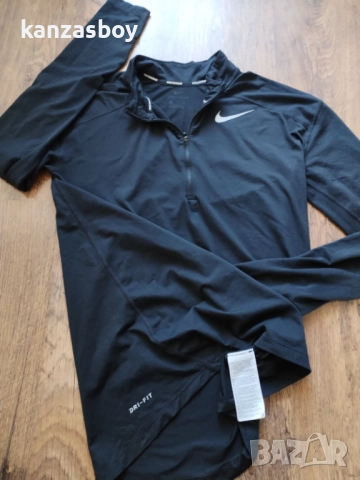 Nike Dry Element Half Zip Top - страхотна мъжка блуза КАТО НОВА С, снимка 8 - Блузи - 51666062