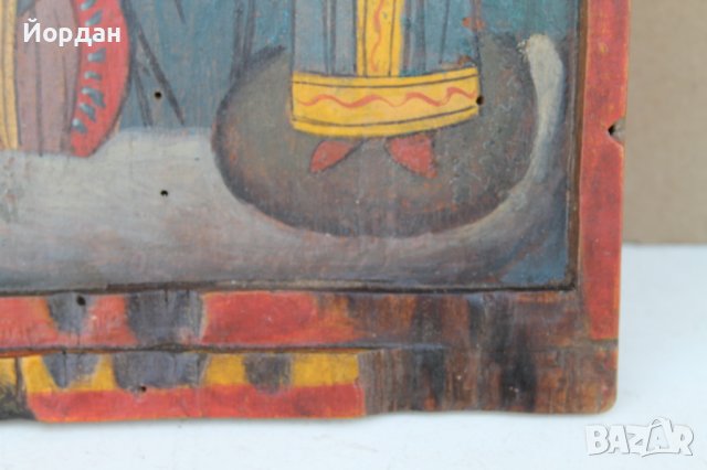 Стара българска икона ''Триптих'', снимка 7 - Колекции - 42154675