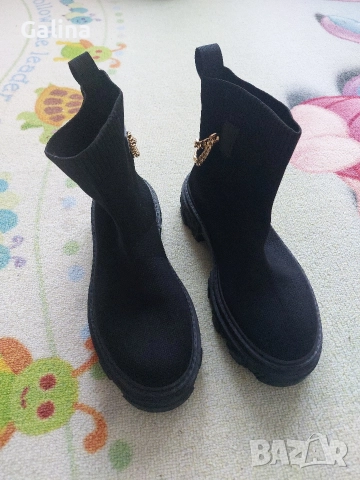 дамски боти тип чорап 2 чифта 38номер , снимка 4 - Дамски боти - 52659115
