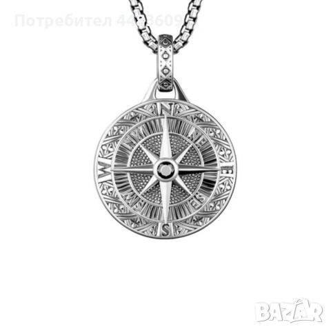 Колие " Компас " , снимка 4 - Колиета, медальони, синджири - 53442802