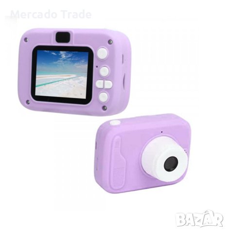 Детски фотоапарат Mercado Trade, За деца, Камера, Лилав