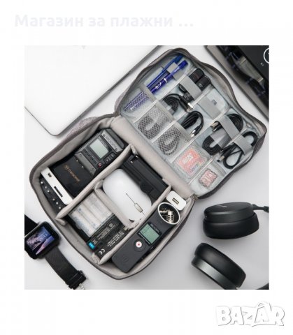 ДВУСЛОЙНА ЧАНТА ЗА ОРГАНИЗИРАНЕ НА ПЪТНИЧЕСКИ КАБЕЛИ - код 1338, снимка 3 - Други стоки за дома - 34287589