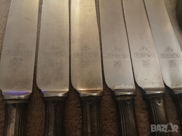 Стари прибори за хранене, посребрени. , снимка 6 - Антикварни и старинни предмети - 44509695