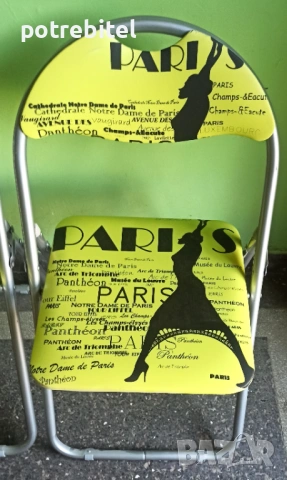 Сгъваеми столове ПАРИЖ - нови, снимка 2 - Столове - 53730794