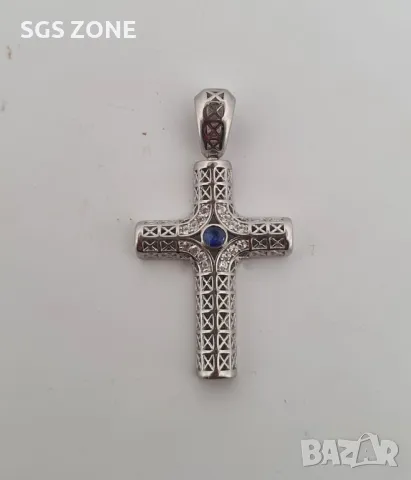 Оригинален Сребърен Кръст, снимка 2 - Колиета, медальони, синджири - 49893198