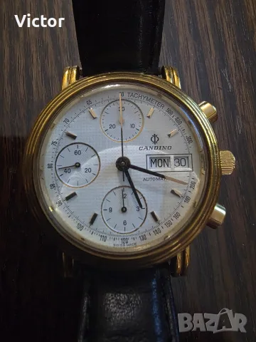 Candino chronograph Valjoux 7750 vintage , снимка 5 - Мъжки - 53992099
