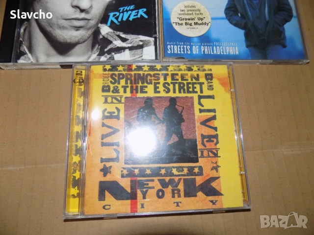 Компакт дискове на-Bruce Springsteen-The River/Streets Of Philadelphia/Bruce Springsteen LIVEnewYork, снимка 3 - CD дискове - 38595739