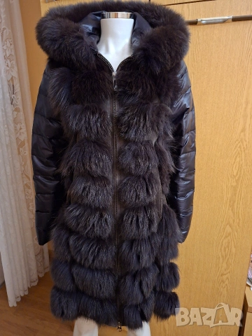 Палто естествева кожа и лисица , снимка 7 - Якета - 42499983