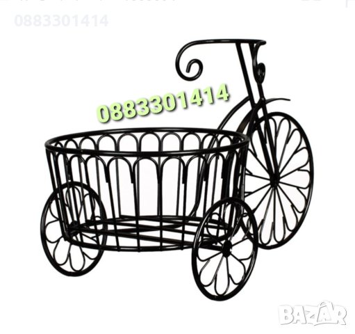 Декоративно градинско колело саксия, Цветарник, снимка 3 - Градински мебели, декорация  - 41594191