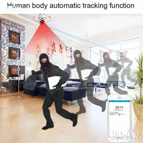 Z288 ЧЕРНА IP КАМЕРА ЗА ВИДЕОНАБЛЮДЕНИЕ, снимка 10 - Друга електроника - 53127637