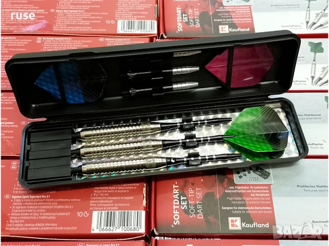 НОВИ! Стрели за електронен дартс 3 броя с кутия, снимка 2 - Други - 50688225