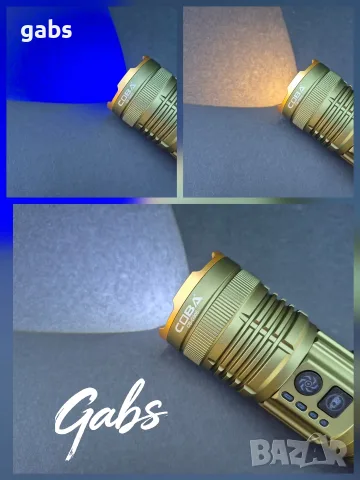 Мощен трицветен LED фенер COBA CB-G905 ,TG-Wick 3000M, снимка 4 - Екипировка - 55984954