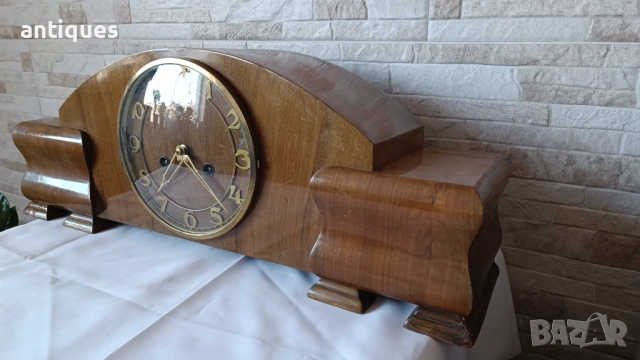 Стар каминен часовник - Kienzle - Germany -Антика - 1960", снимка 3 - Антикварни и старинни предмети - 53006058