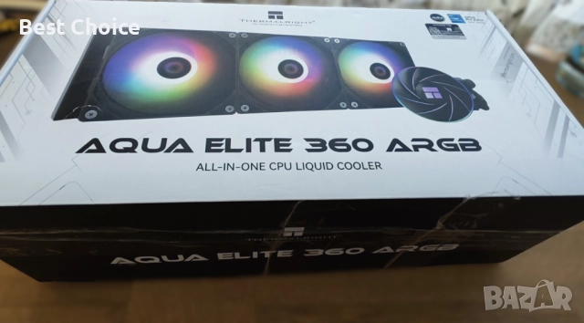 водно Thermalright Aqua Elite 360 ARGB, течно охлаждане за процесор. 