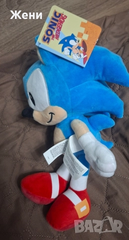 Плюшен Соник, 28 см, снимка 2 - Плюшени играчки - 52641102