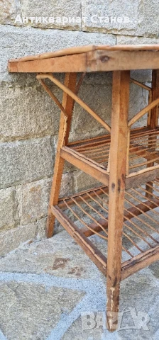 Винтидж масичка от ратан, снимка 7 - Маси - 50904177