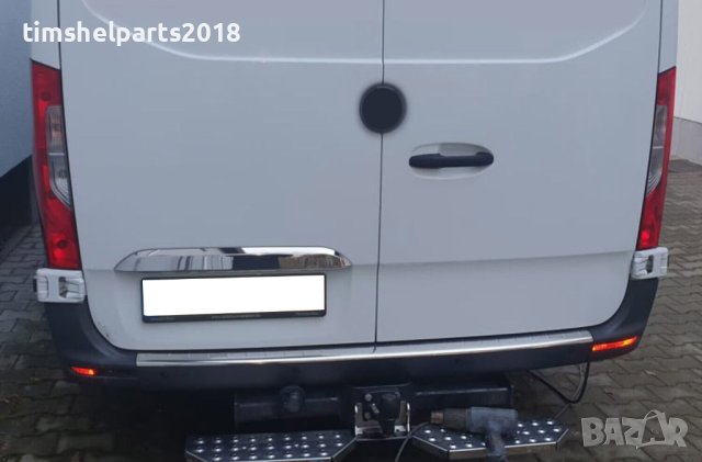 Хромирана Лайсна Над Номер за Mercedes Sprinter W907 след 2018, снимка 3 - Аксесоари и консумативи - 41143242