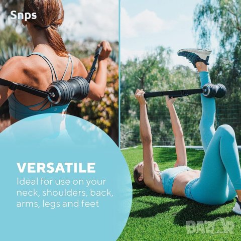 Фоумролер масажор за шия, гръб, рамене, крака, целенасочен, високоинтензивен вибрационен масаж , снимка 5 - Масажори - 41062933