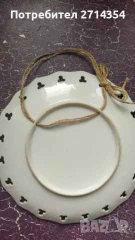 Порцеланова чиния декорация , снимка 2 - Декорация за дома - 49998859