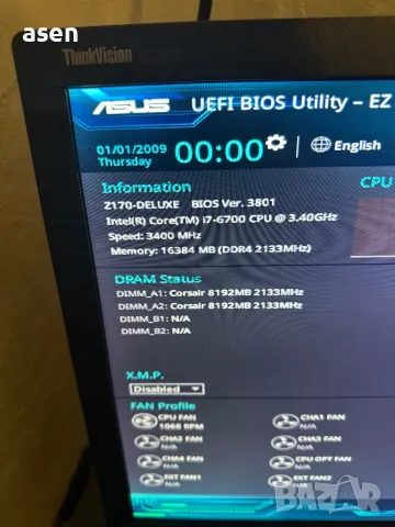 ASUS Z170-DELUXE 1151 И процесор i76700 и 16gb ram ddr4, снимка 6 - Дънни платки - 36877549