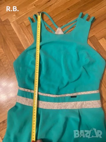Тюркоазена рокля Alessa, M размер, снимка 10 - Рокли - 37921455