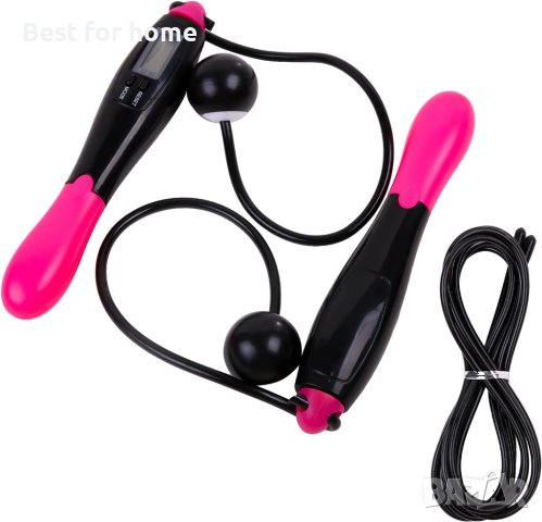 2 в 1 Безжично въже за скачане +Скоростно въже за скачане за тренировки,Регулируема дължина, снимка 6 - Фитнес уреди - 40338114