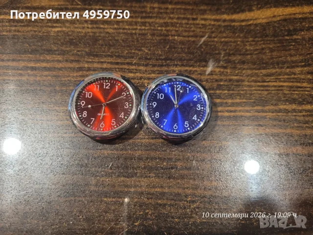  миниатюрни аналогови кварцови часовника за автомобилно табло , снимка 2 - Будилници и настолни часовници - 56229957