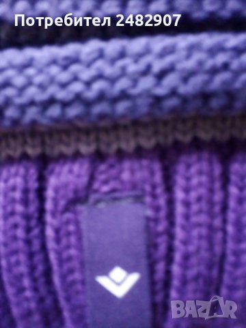 Лилава плетена шапка, снимка 7 - Шапки - 41861551