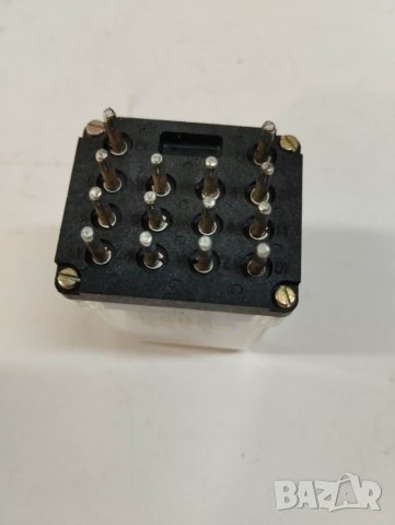 полско реле R15 12 волта прав ток, 4 контакта по 10 ампера за 14кр. прав.цокъл, снимка 3 - Резервни части за машини - 41241192