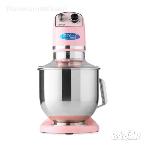 Планетарен миксер – 7 литра, пастелно розов, 11 скорости, снимка 2 - Обзавеждане на кухня - 50360101
