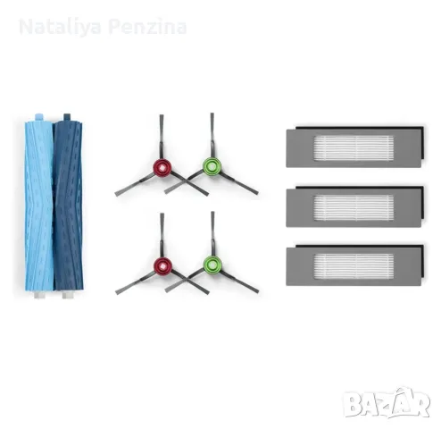 Комплект филтър и четка, съвместим с роботизирана прахосмукачка Ecovacs Deebot T9 AIVI, D-KT00-2103