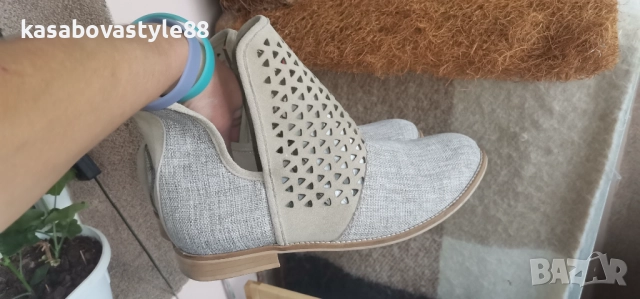 Боти Heine 40.5н.Естествен велур , снимка 3 - Дамски боти - 51983492