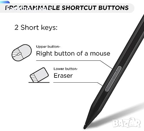 Нова ViewSonic ACP302 писалка стилус с прецизен връх Писане / рисуване Microsoft Surface, MPP2.0 New, снимка 4 - Друга електроника - 42499898
