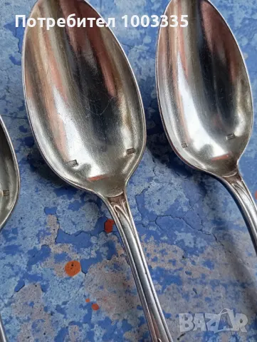 Посребрени английски лъжици, снимка 7 - Антикварни и старинни предмети - 48140569