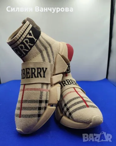 Уникални Burberry , снимка 2 - Маратонки - 56129919