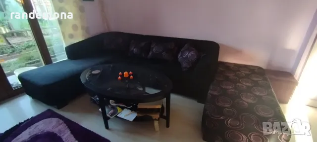 ъглов диван 3 части + възглавници, снимка 1