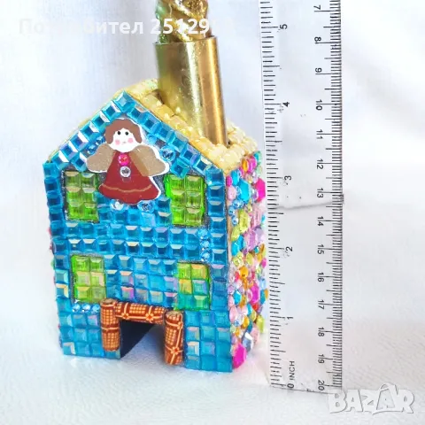 Декоративен свещник ръчна изработка , снимка 6 - Декорация за дома - 48425299