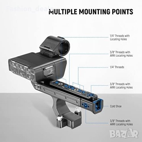 Нов удължител релса за фотоапарат XLR дръжка на Sony камера снимки, снимка 4 - Чанти, стативи, аксесоари - 41456728
