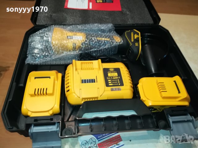 ФЛЕКС-НОВ С ЗАРЯДНО И ДВЕ БАТЕРИИ-ЖЪЛТ ЦВЯТ 2510230931, снимка 4 - Куфари с инструменти - 42711534