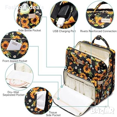 Нова Бебешка Раница Чанта за смяна на пелени с подложка/Майки Бебе, снимка 3 - Други - 41465957