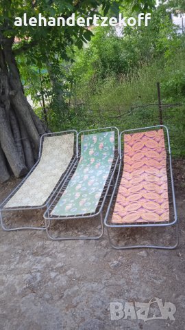 Шезлонг сгъваемо походно легло походни легла класически алуминиеви за градина риболов къмпинг, снимка 11 - Надуваеми легла - 19052491
