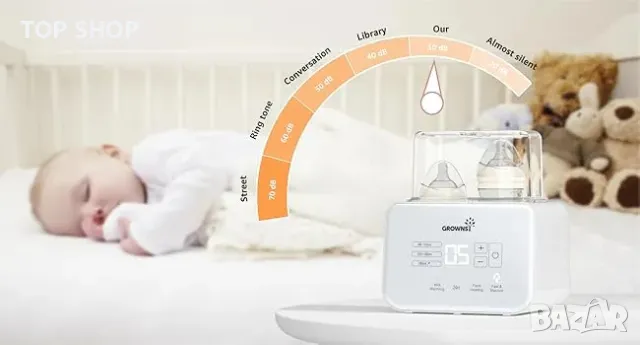 Grownsy 8-в-1 Бърз двоен Нагревател за бебешки шишета/бурканчета, размразяване/стерилизиране/съхр-ие, снимка 5 - Стерилизатори - 49308491